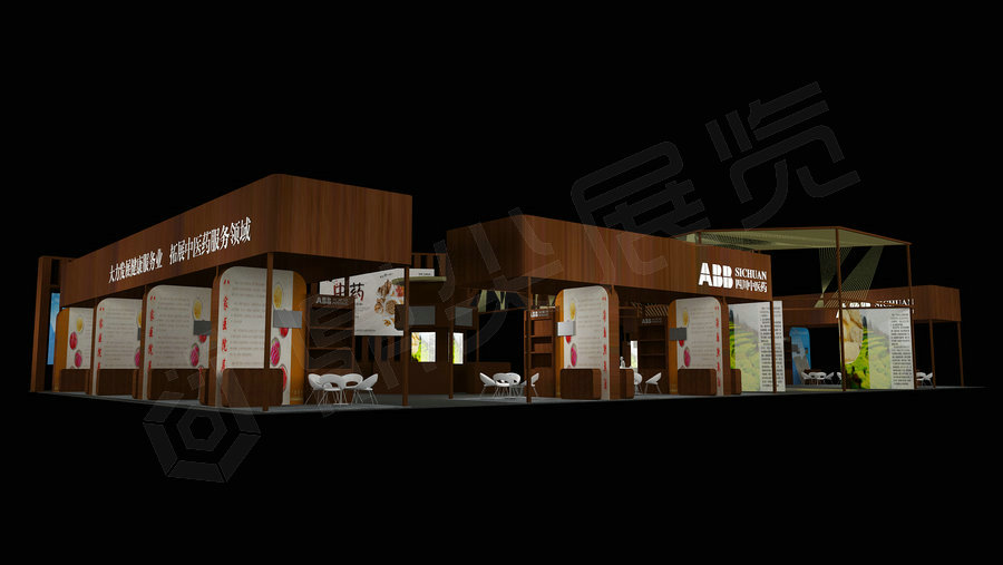 中醫(yī)藥展臺(tái)設(shè)計(jì)布展