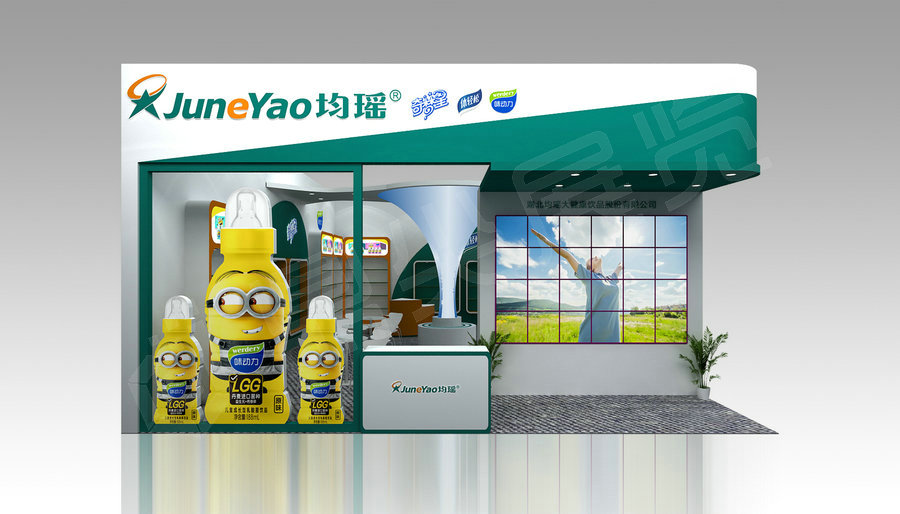 食品展臺(tái)布置裝修